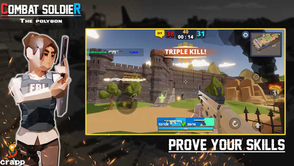 战斗士兵多边形图1