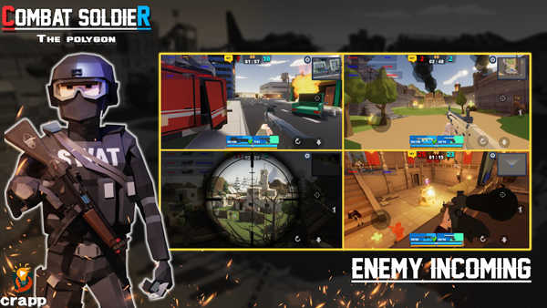 战斗士兵多边形图2